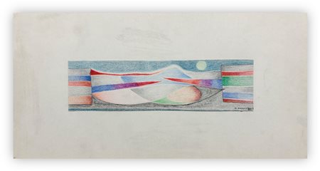 MARTINO MAZZOLENI (1935-1995) - Senza Titolo, 1984