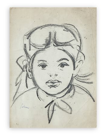 ALBINO GALVANO (1907-1990) - Volto di fanciulla