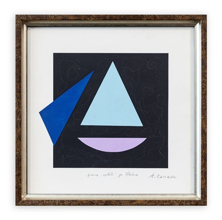 ANDREA RACCAGNI (1921-2005) - Prova di colore per telaluca