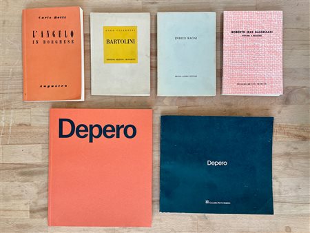 ROBERTO IRAS BALDESSARI E FORTUNATO DEPERO - Lotto unico di 6 cataloghi