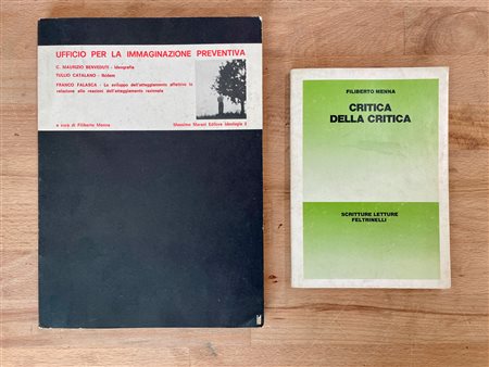 FILIBERTO MENNA - Lotto unico di 2 cataloghi