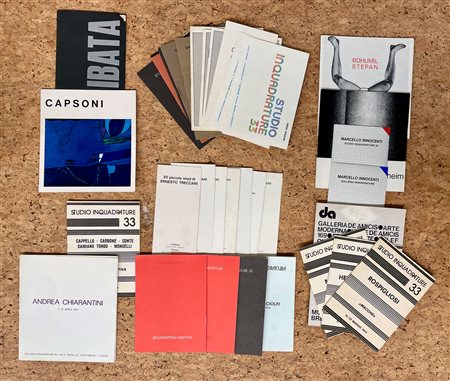 ARTE DEL DOPOGUERRA - Lotto unico di numerosi cataloghi e pieghevoli