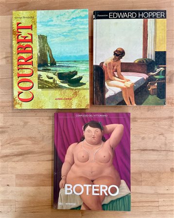 EDWARD HOPPER, BOTERO E GUSTAVE COURBET - Lotto unico di 3 cataloghi