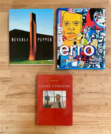 LOVIS CORINTH, ERRÓ E BEVERLY PEPPER - Lotto unico di 3 cataloghi