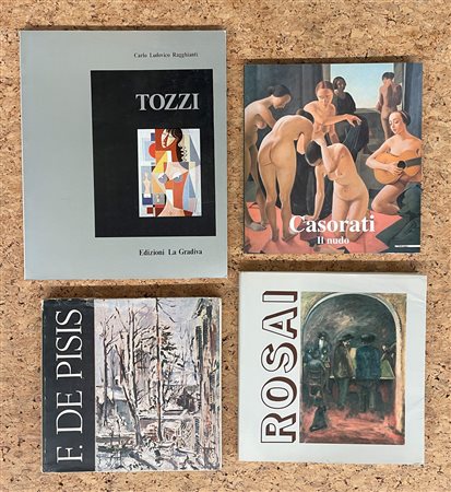 ARTE FIGURATIVA ITALIANA (ROSAI, DE PISIS, CASORATI, TOZZI) - Lotto unico di 4 cataloghi
