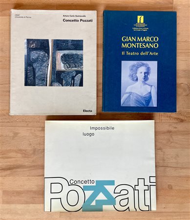 CONCETTO POZZATI E GIAN MARCO MONTESANO - Lotto unico di 3 cataloghi