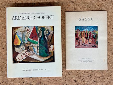 ARDENGO SOFFICI E ALIGI SASSU - Lotto unico di 2 rari cataloghi: