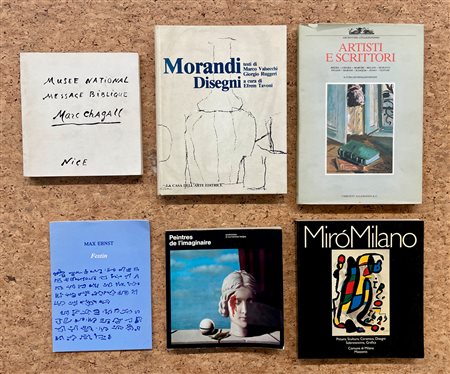 MARC CHAGALL, JOAN MIRÓ E GIORGIO MORANDI - Lotto unico di 6 cataloghi: