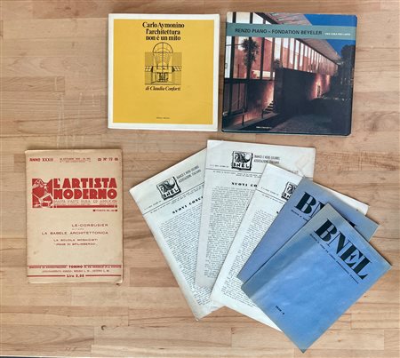 ARCHITETTURA (RENZO PIANO, CARLO AYMONINO) - Lotto unico di 2 cataloghi e 6 riviste