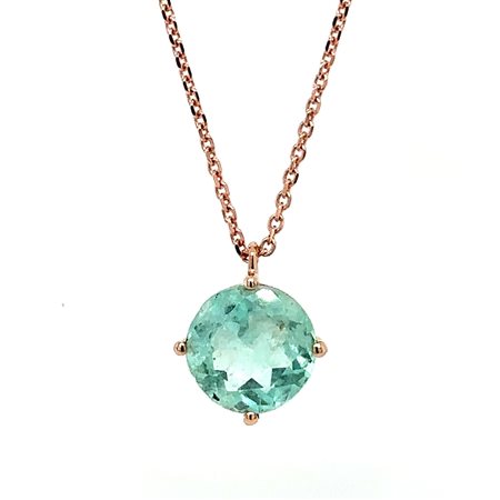 GIROCOLLO IN ORO ROSA 14K 2.46 GR CON DIAMANTI PER 2.26 CARATI - PND40301