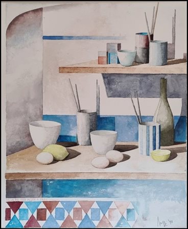 SCUFFI MARCELLO Quarrata 1948 - 2021 "V.S. la rue pour aller a Paris"