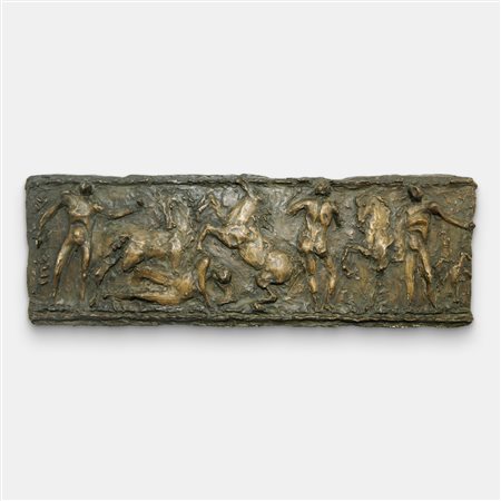 Luigi Broggini, Uomini e cavalli (Progetto per grande bassorilievo)