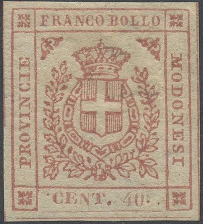  
Modena - Gov. Provvisorio, 40 cent. con punto prima della C di CENT 
 