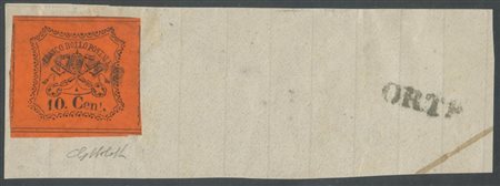  
Pontificio/II emissione, annullo ORTE 
 