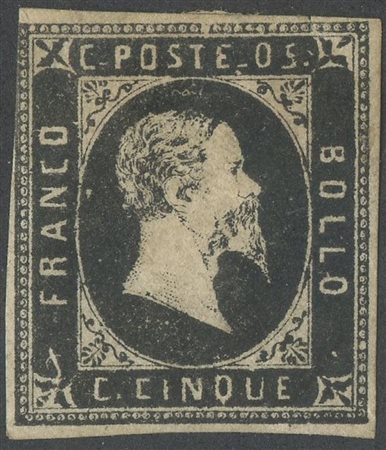  
Sardegna / I emissione - 5 cent. n.1 Nuovo  
 