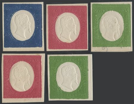  
Sardegna - III emissione, non emessi con colori invertiti con gomma integra e di qualità lusso. 
 