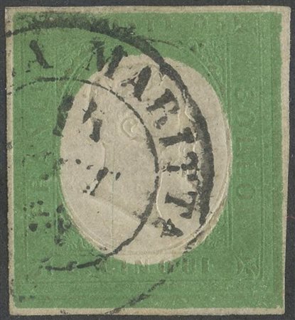  
Sardegna/III emissione, 5 cent. Verde 
 