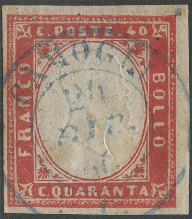  
Sardegna - IV emissione, 40 cent. vermiglio scuro 
 