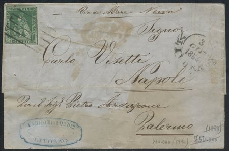  
Toscana - Lettera da Livorno per Palermo 
 