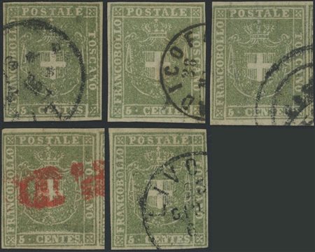  
Toscana - Gov. Provvisorio, piccolo insieme di ottima qualità 
 