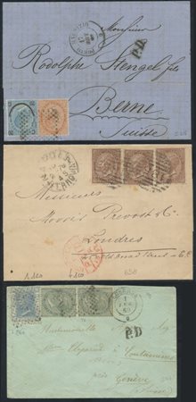  
Regno - Storia postale, destinazioni estere. 
 