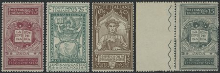  
Regno - Dante Alighieri la serie ben centrata + non emesso. 
 