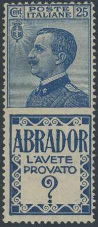  
Regno - Pubblicitari, 25 cent. Abrador 
 