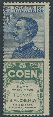  
Regno - Pubblicitari, 25 cent. Coen 
 