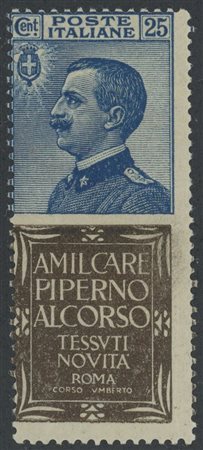 
Regno - Pubblicitari, 25 cent. Piperno 
 