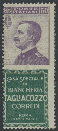  
Regno - Pubblicitari, 50 cent. Tagliacozzo 
 