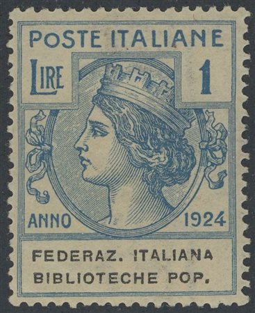  
Regno - Enti Parastatali, Fed. Ita. Bibl. Pop. MNH 
 