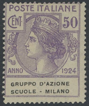  
Regno - Parastatali, Grup. D'Azione Scu. Milano MNH 
 