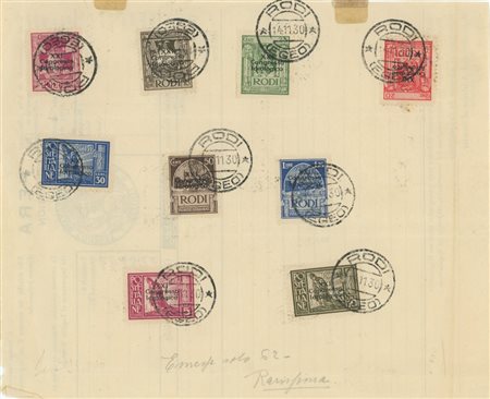  
Colonie - Egeo, insieme di serie usate 
 