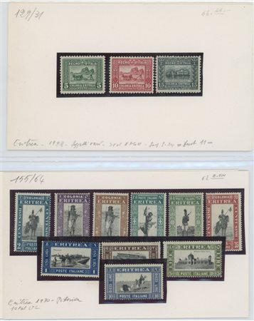 
Eritrea - Collezione ben avviata MNH/MH 
 