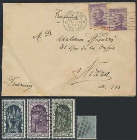  
Regno - piccolo insieme con due certificati 
 