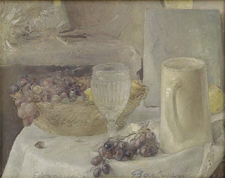 Natura morta con bicchiere