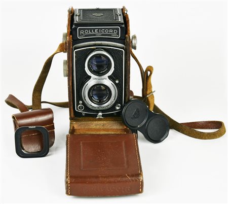 MACCHINA FOTOGRAFICA ANALOGICA ROLLEI - ROLLEICORD DBP DBGM 3,5F MODEL 3...