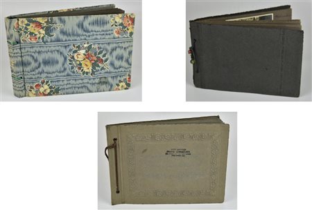 LOTTO DI ALBUM FOTOGRAFICI composto da: - album fotografico con rilegatura in...