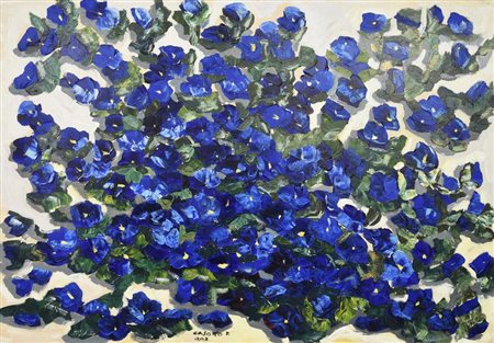 F. Casotto FIORI, 2007 olio su tela, cm 50x70 firma e data