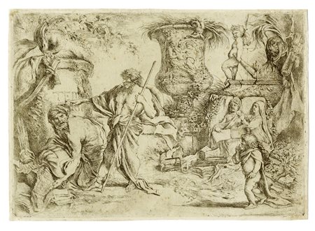 Giovanni Benedetto Castiglione (detto il Grechetto), Temporalis Aeternitas....