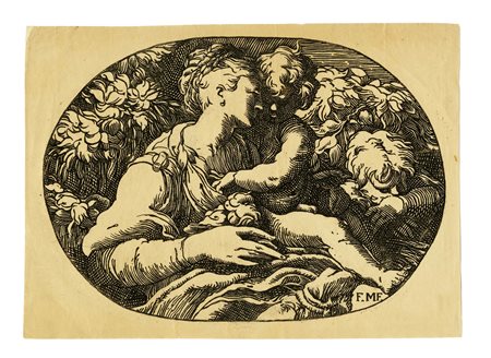 Antonio Da Trento [da], La Beata Vergine con il Bambino e san Giovanni...