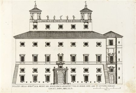 Pietro Ferrerio, Palazzi di Roma de piu celebri architetti disegnati da...