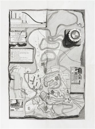 Giovanni Battista Piranesi, Tavola topografica di Roma in cui si dimostrano...