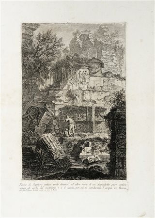 Giovanni Battista Piranesi, Ruine di Sepolcro antico posto dinanzi ad altre...