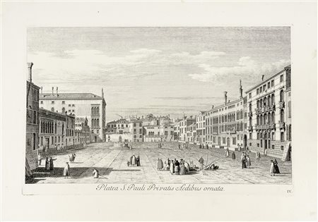 Antonio Visentini, Platea S. Pauli Privatis Aedibus ornata. Venezia:...