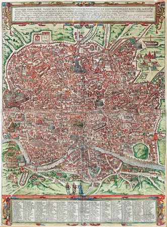 Georg Braun Frans Hogenberg, Antiquae Urbis Romae Imago Accuratiss: ex...