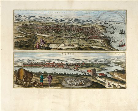 Georg Braun Frans Hogenberg, Barcelona / Ecija. Köln: Bertram Buchholtz,...