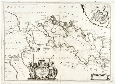 Vincenzo Maria Coronelli, Golfo della Prevesa, Dedicato dal P. Cosmografo...