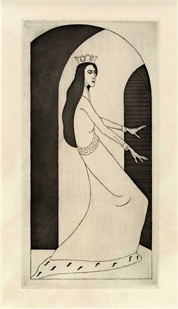 Thomas Theodor Heine, Lady Macbeth. 1918. Acquaforte e acquatinta su carta...
