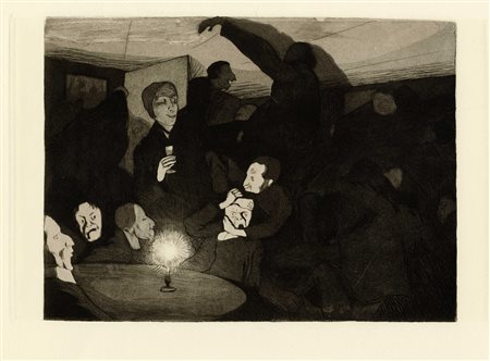 Karl Christian Ludwig Hofer, Lotto composto di 3 incisioni. 1899-1906. 1)...